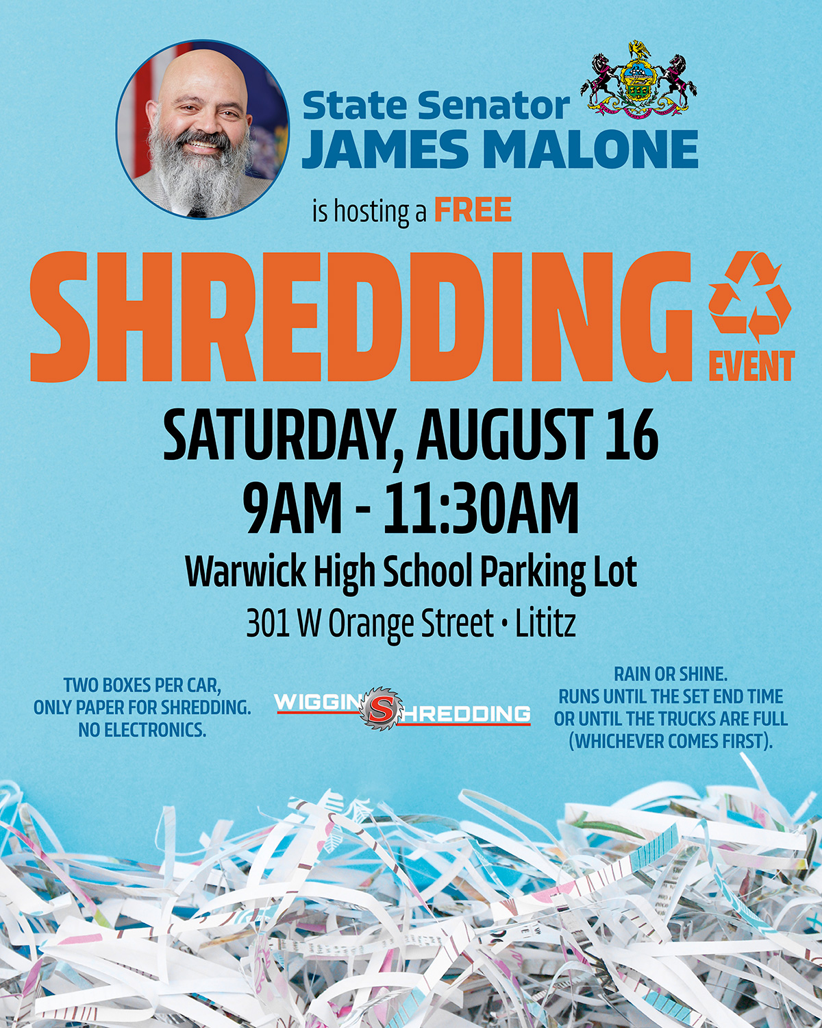 Shredding Event - August 16, 2025
