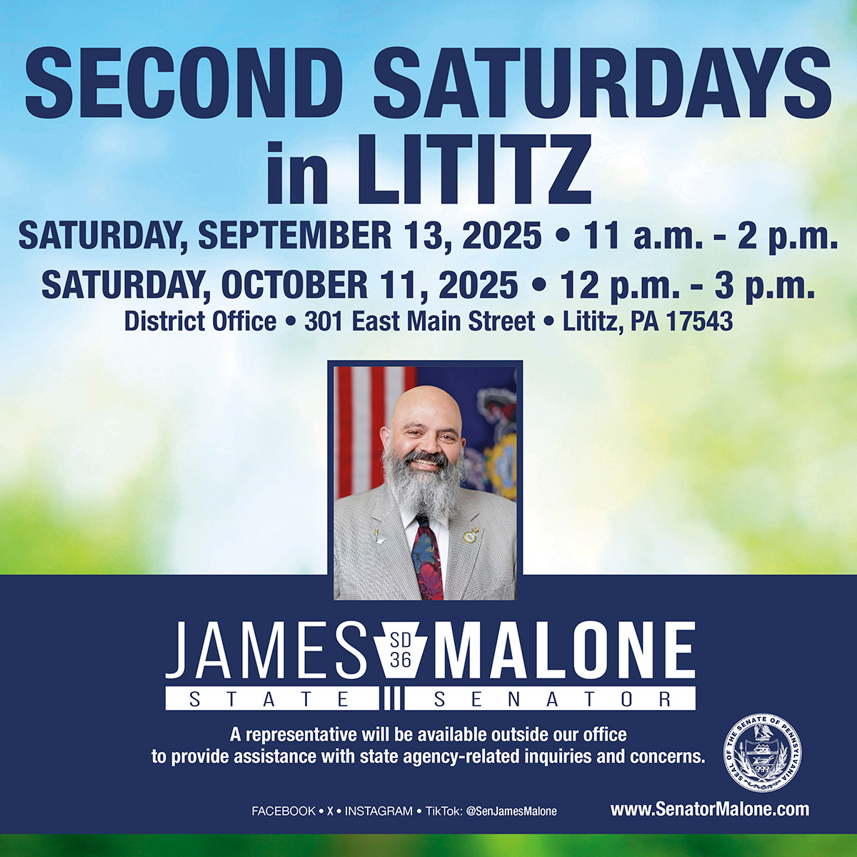 Tabling at Second Saturdays in Lititz