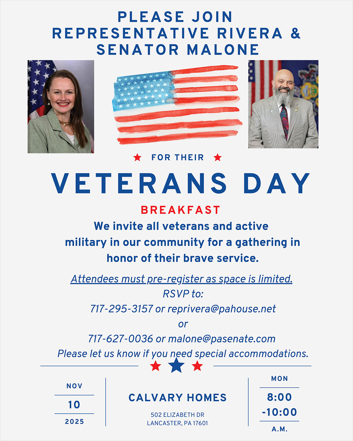 2025 Veterans Day Breakfast - November 10, 2025