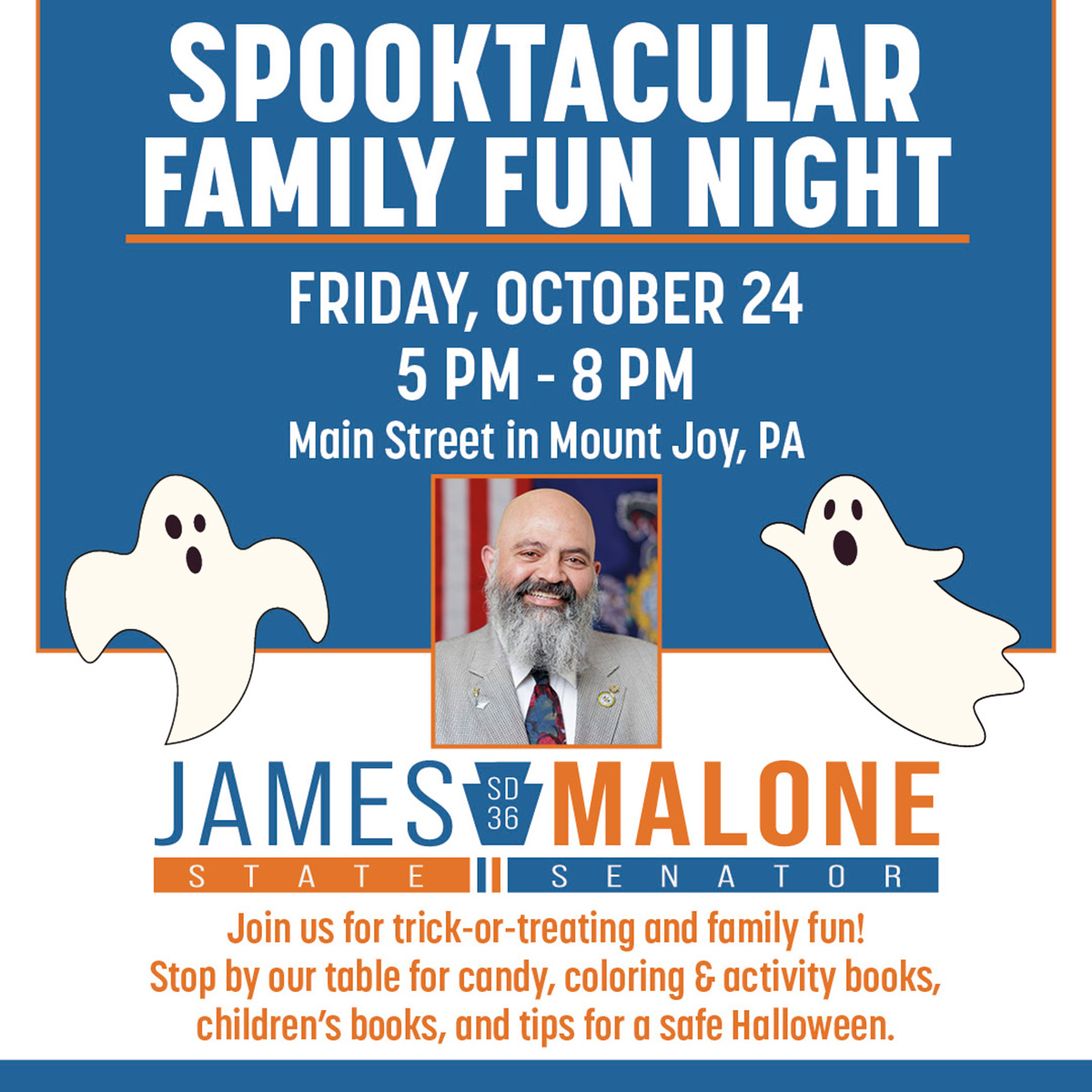 Tabling at Spooktacular Family Fun Night - October 24, 2025