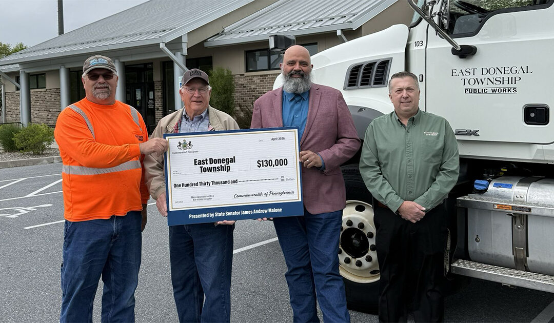 Senator Malone Helps Secure $130,000 Grant for Maintenance Equipment in East Donegal Township