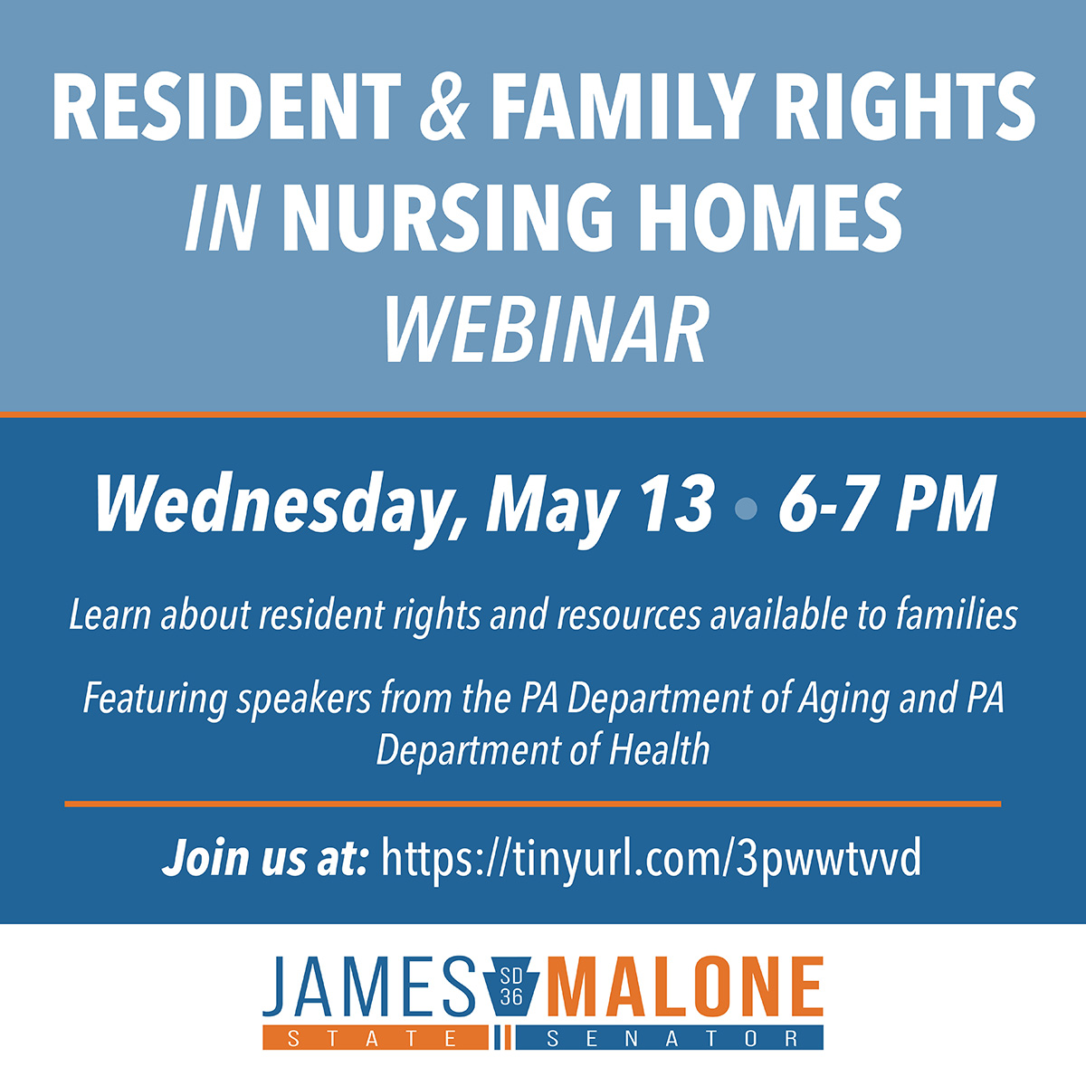Resident & Family Rights in Nursing Homes Webinar - May 13, 2026
