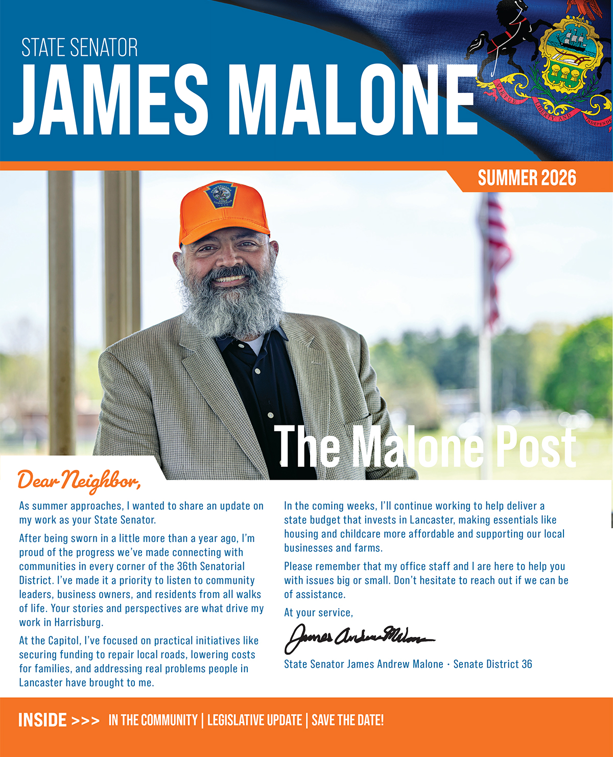 Summer 2026 Newsletter Summer 2026 Newsletter