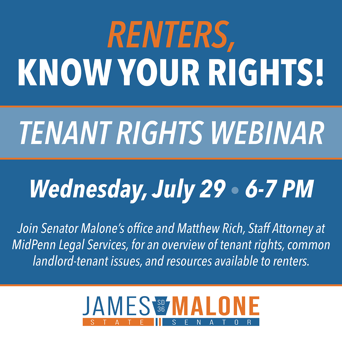 Tenant Rights Webinar - July 29, 2026