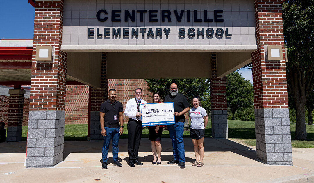 Senator Malone Announces $100,000 Grant for New Desks in Hempfield School District Elementary Schools