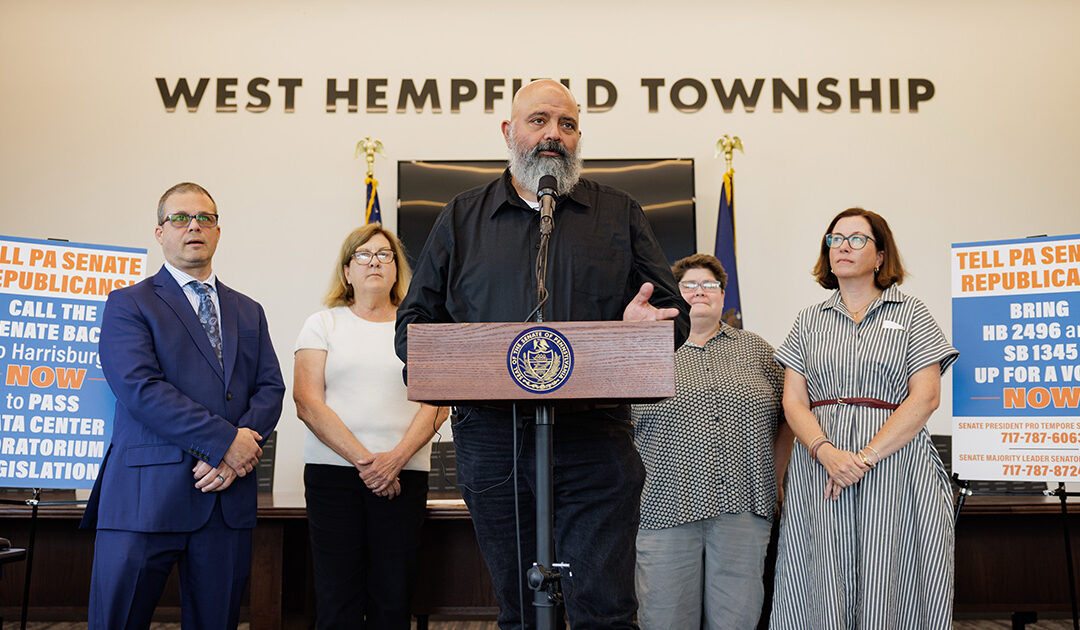 Senator Malone Stands with Local Municipal Leaders to Demand the PA Senate Pass Data Center Moratorium Legislation
